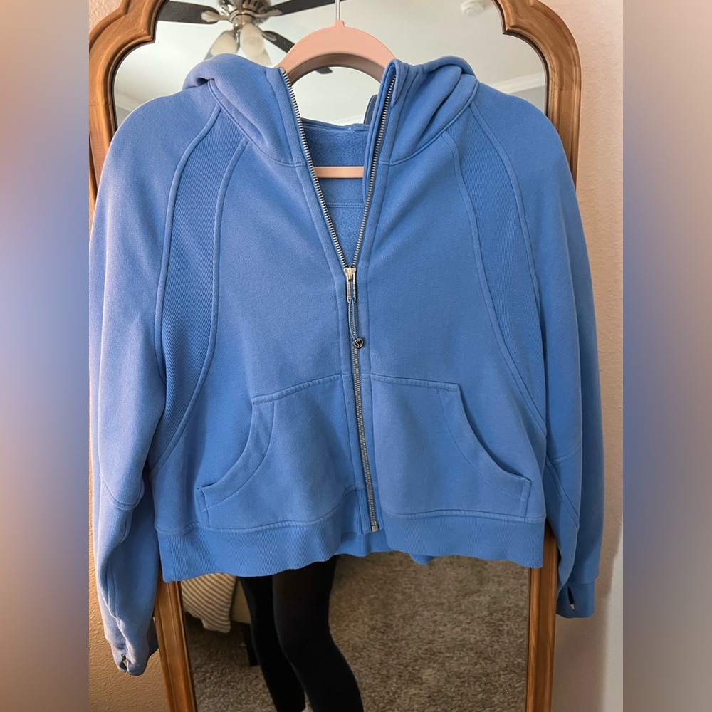 Lululemon Blue Scuba Full Zip Hoodie Sweatshirt